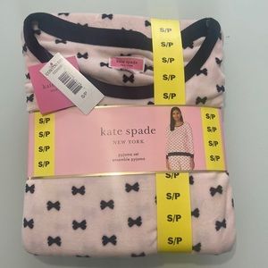 Kate Spade brand new small bow tie panama set. Tags on.